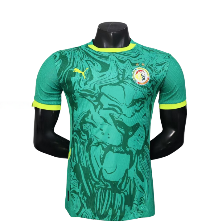 Maillot Senegal Extérieur 2 étoiles Can 2026 Version Joueur