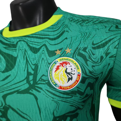Maillot Senegal Extérieur 2 étoiles Can 2026 Version Joueur