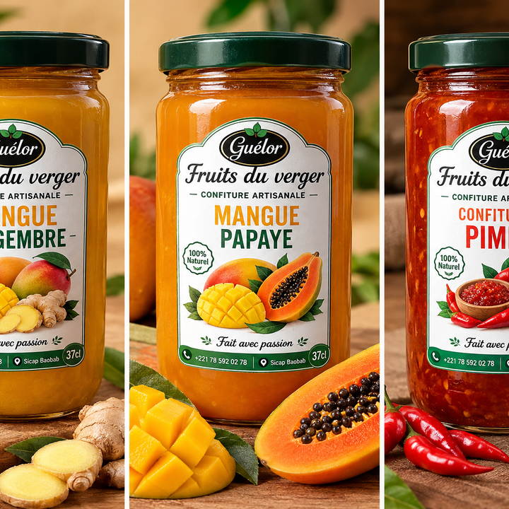 Confiture artisanale Guélor – Fruits du verger