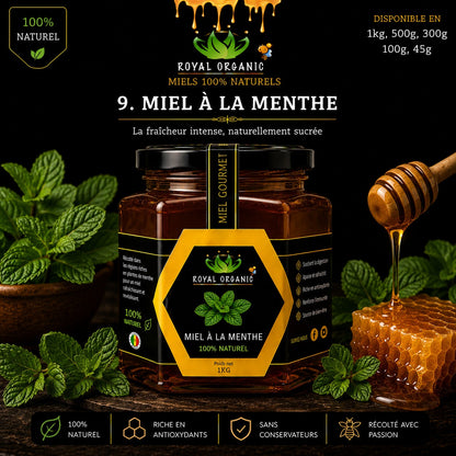 Miel Royal Organic – Menthe (pot Royal Organic)