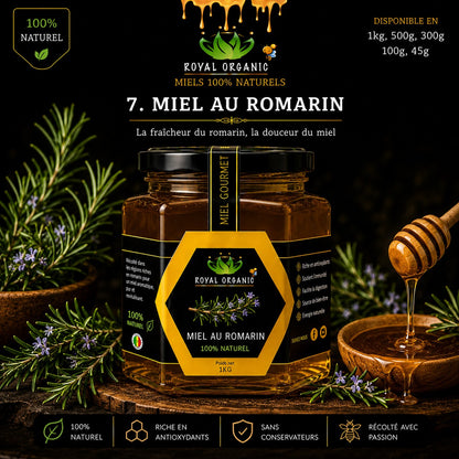 Miel Royal Organic – Romarin (pot Royal Organic)