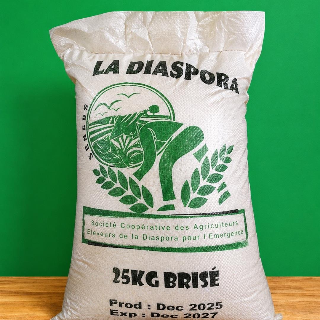 Riz brisé La Diaspora – sac de 25 kg
