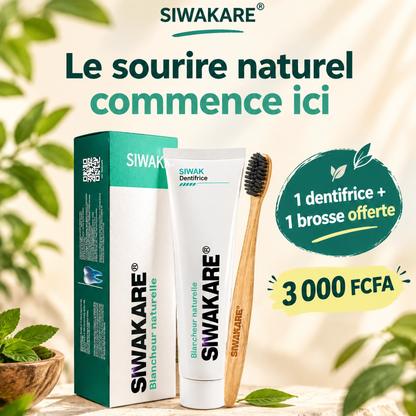 Pâte dentifrice + brosse à dents offerte
