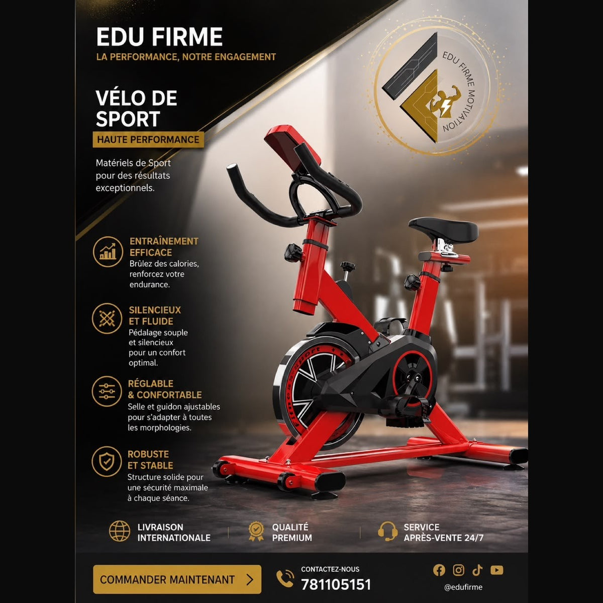 Vélo de sport haute performance – Edu Firme